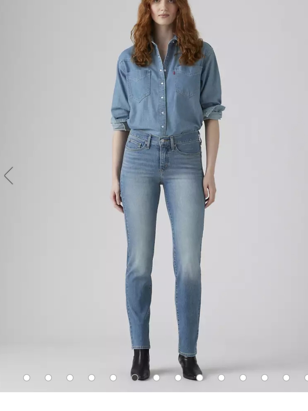 Levi's 314 Shaping Straight Light Blue Women's Jeans